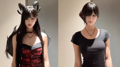 美女小碗