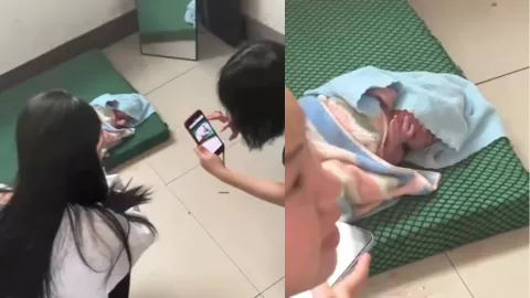 学校弃婴