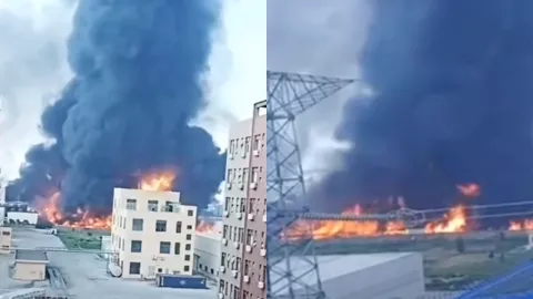 化工厂大火