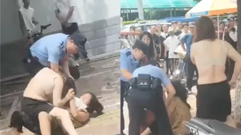 当街扒光