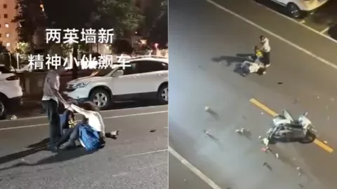 精神小伙飙车