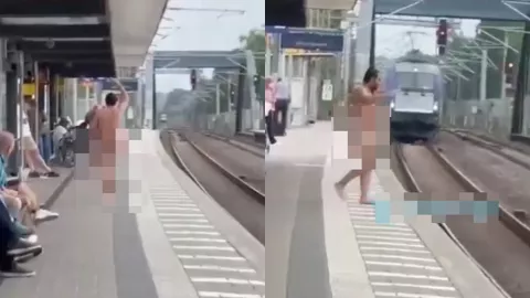 外国裸体男子