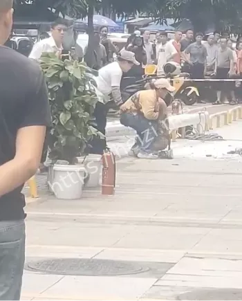 触电高压线