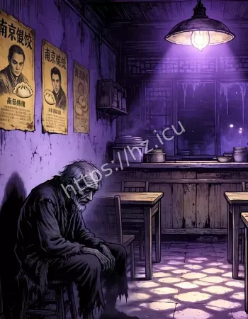 小店夜夜墙角坐老头身影