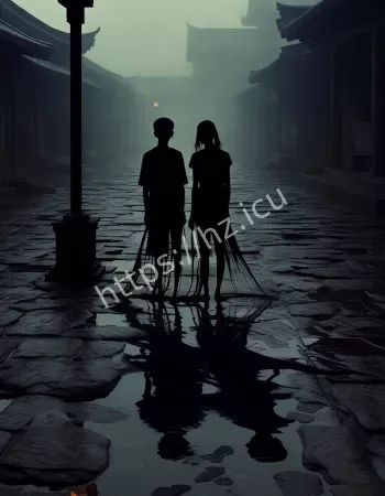 深夜突然出现童男童女