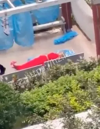 大妈红衣半夜吊死物业凉亭