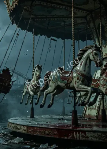 深夜旋转木马自转