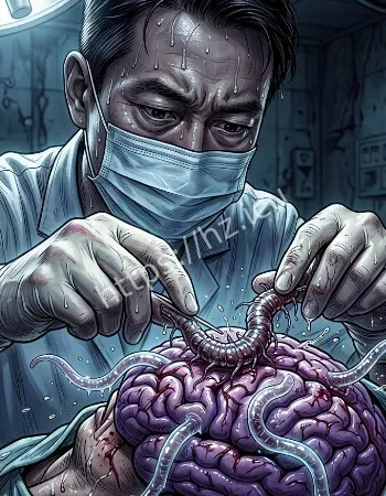寄生虫钻脑狂啃