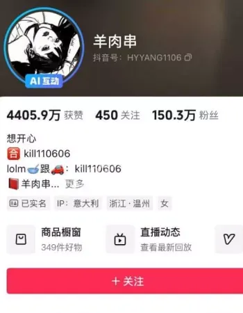 抖音百万网红