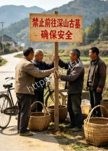 深山古墓冒出白雾异象