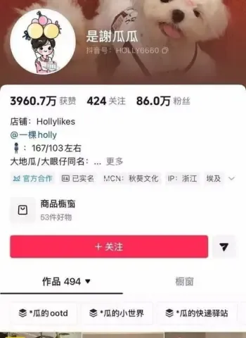 百万粉丝抖音甜美女网红