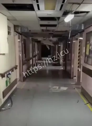 深夜医院走廊惊现女鬼