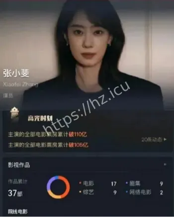 张小斐百亿票房女演员